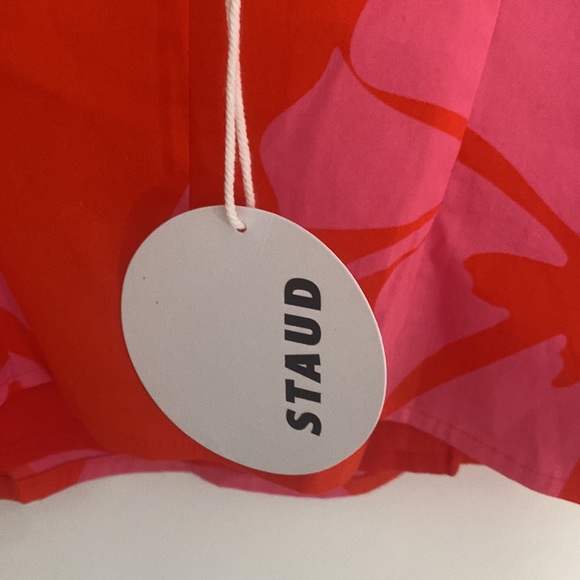 Staud NWT Hawaiian puff sleeve crop top size 2 - Picture 4 of 6